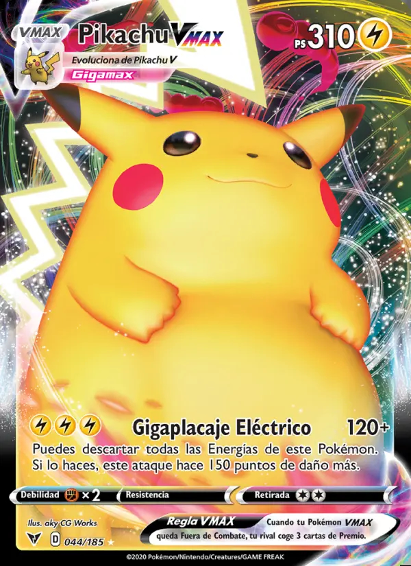 Image of the card Pikachu VMAX