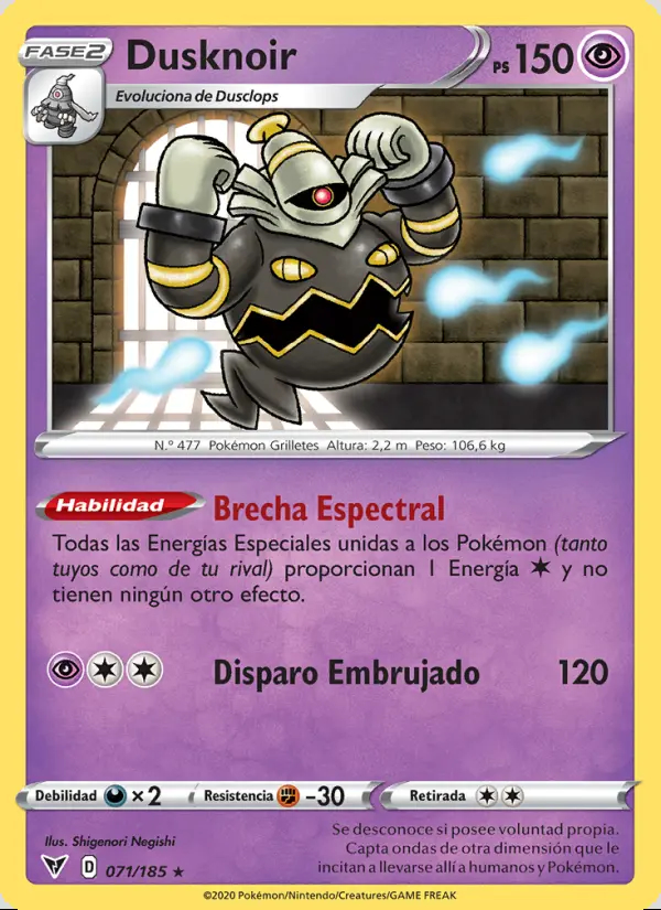 Image of the card Dusknoir