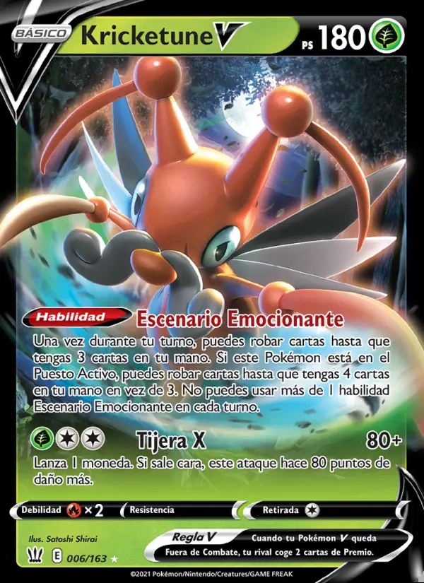 Image of the card Kricketune V