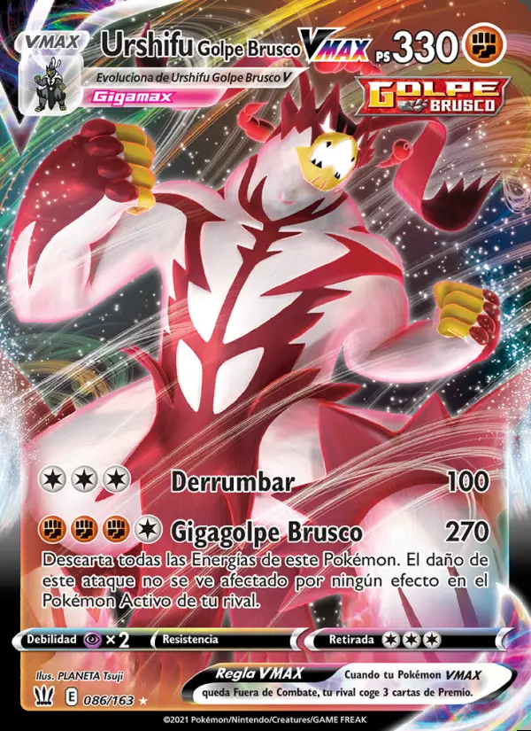 Image of the card Urshifu Golpe Brusco VMAX