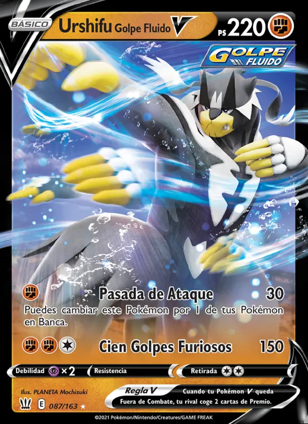 Image of the card Urshifu Golpe Fluido V