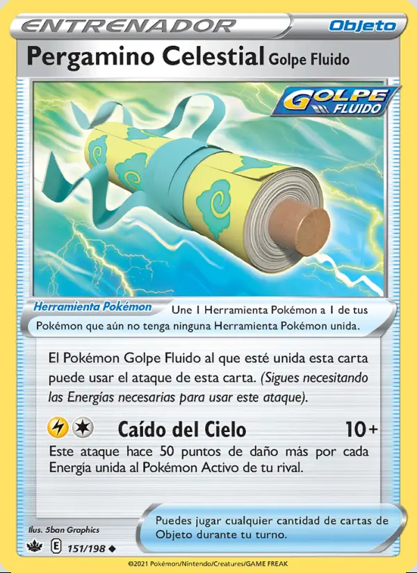 Image of the card Pergamino Celestial Golpe Fluido