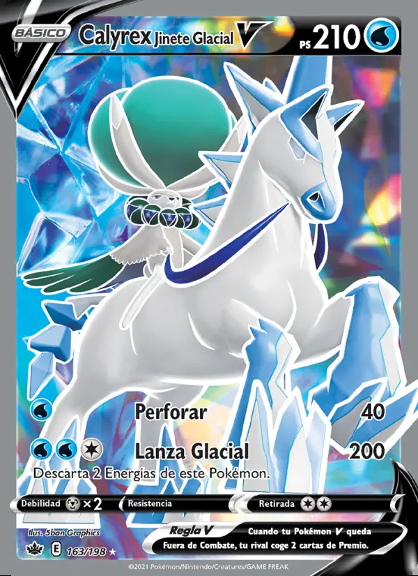 Image of the card Calyrex Jinete Glacial V