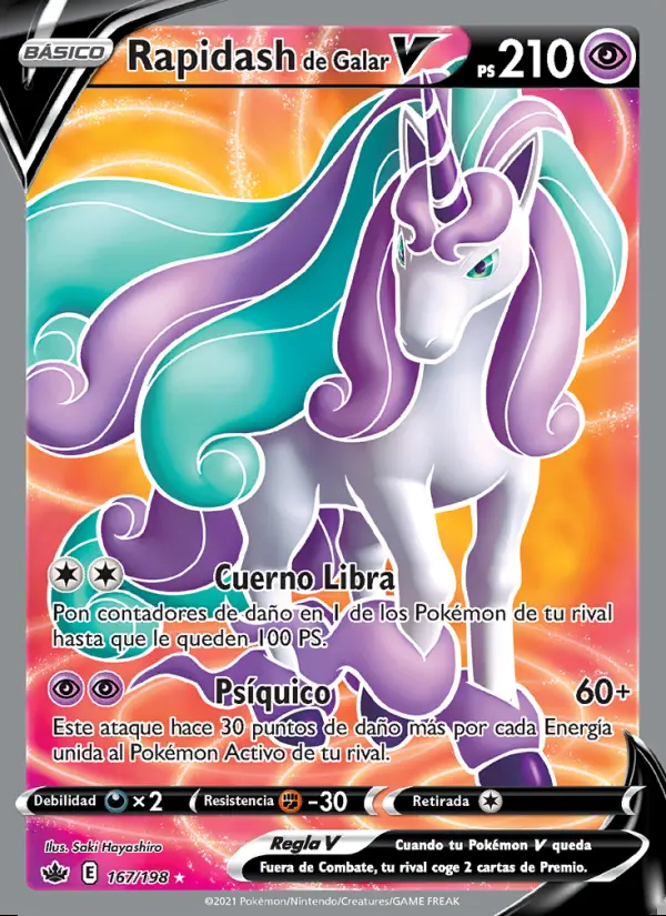 Image of the card Rapidash de Galar V