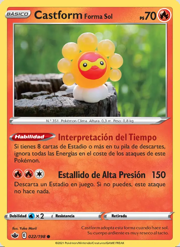 Image of the card Castform Forma Sol