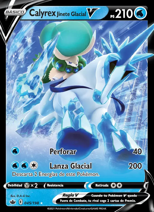 Image of the card Calyrex Jinete Glacial V