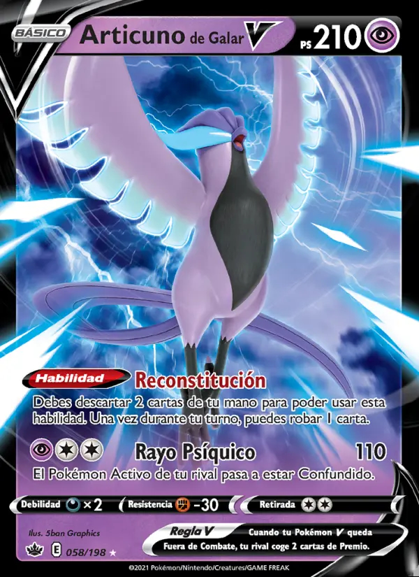 Image of the card Articuno de Galar V