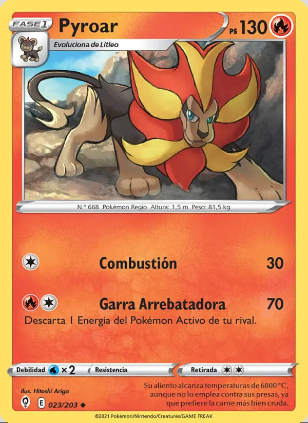 Image of the card Pyroar