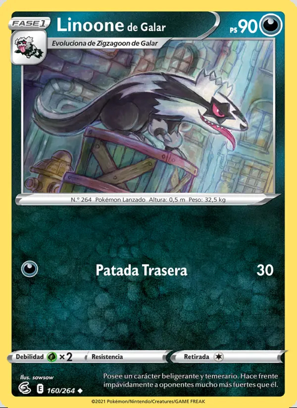 Image of the card Linoone de Galar