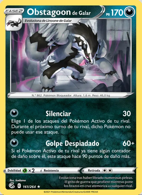 Image of the card Obstagoon de Galar