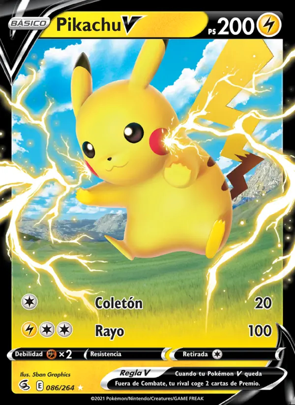 Image of the card Pikachu V