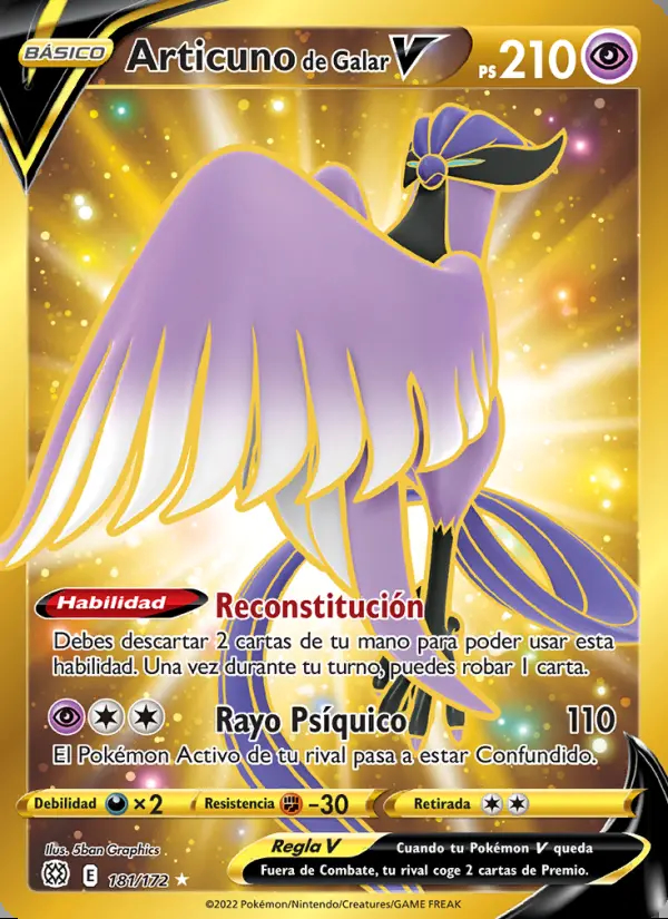 Image of the card Articuno de Galar V