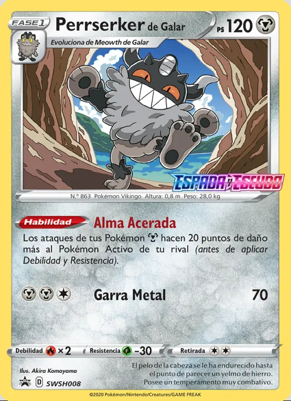 Image of the card Perrserker de Galar