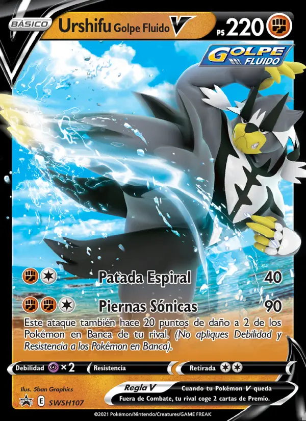 Image of the card Urshifu Golpe Fluido V