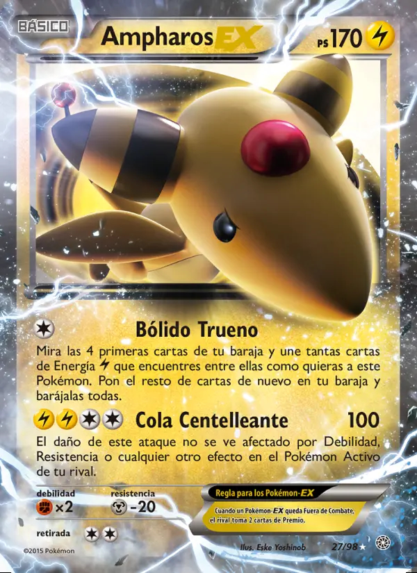 Image of the card Ampharos EX