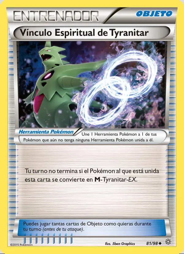 Image of the card Vínculo Espiritual de Tyranitar